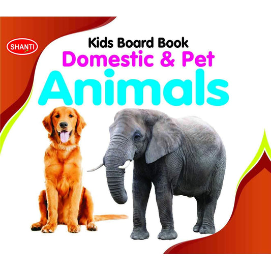 Kids Board Book Domestic And Pet Animals