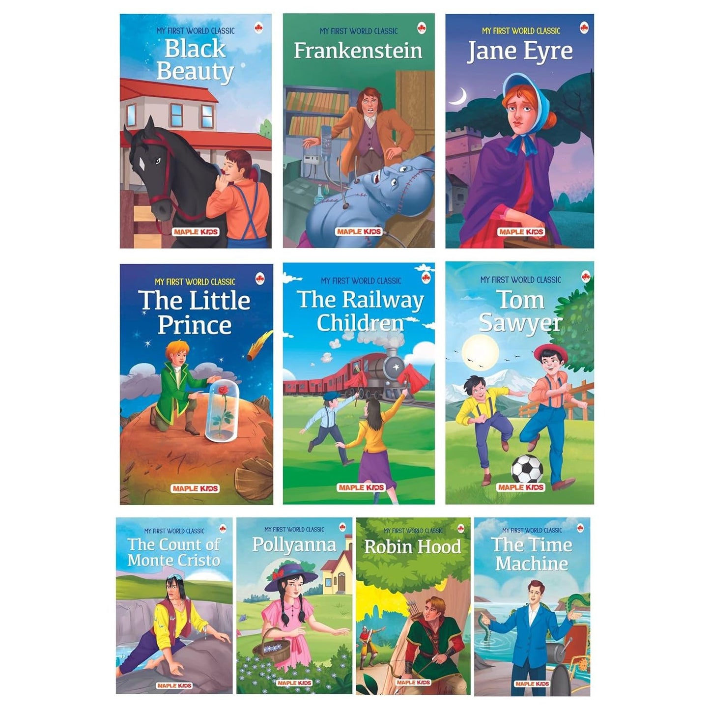 Story Books for Kids - World Classic (Abridged) (Set of 10 Books)